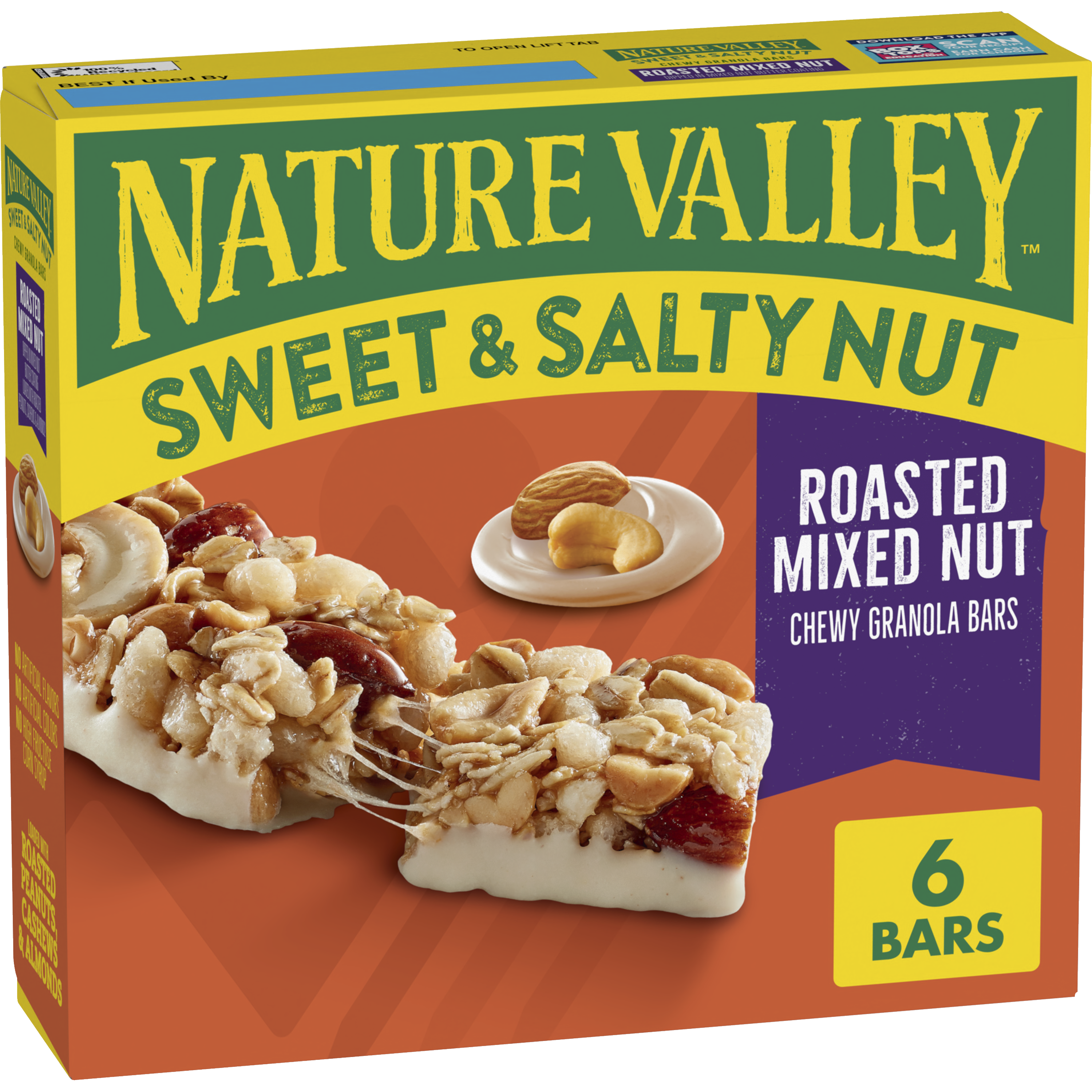 Roasted Mixed Nut Sweet & Salty Granola Bars - Convenient Daily Bite