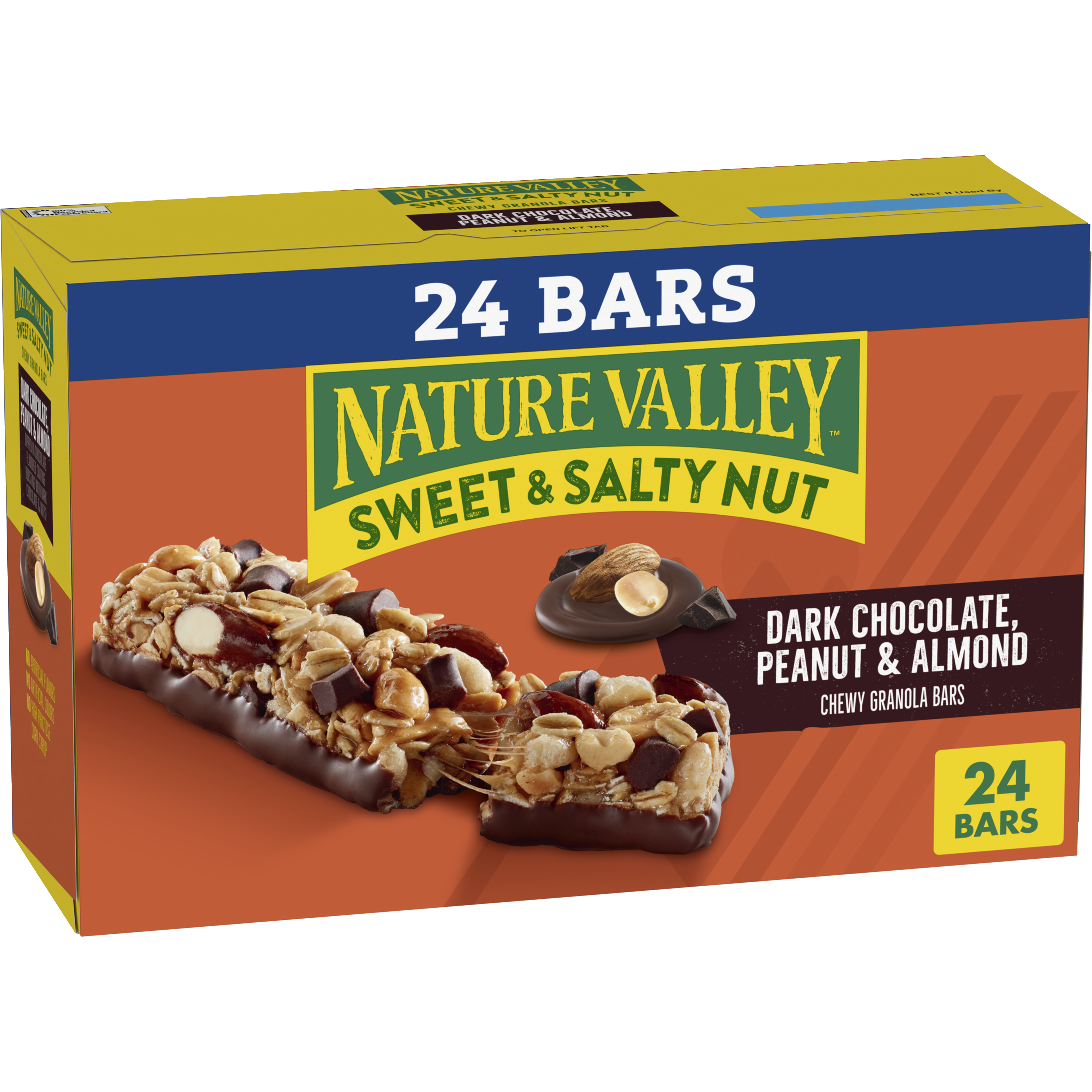 Dark Chocolate Peanut & Almond Sweet & Salty Nut Chewy Granola Bars 24ct - Convenient Daily Bite