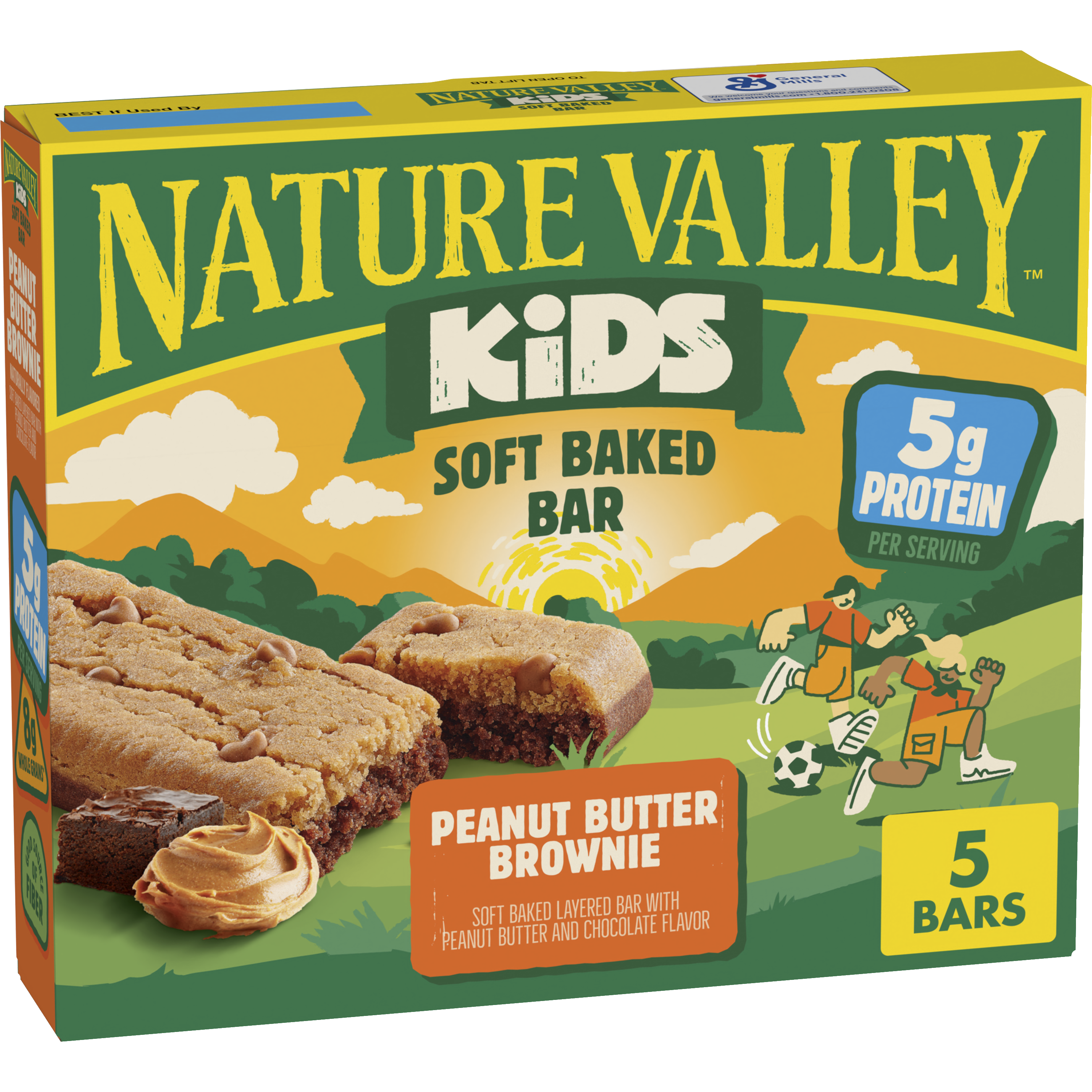 Kid Soft Baked Peanut Butter Brownie Protein Bar - Everyday Health Routine