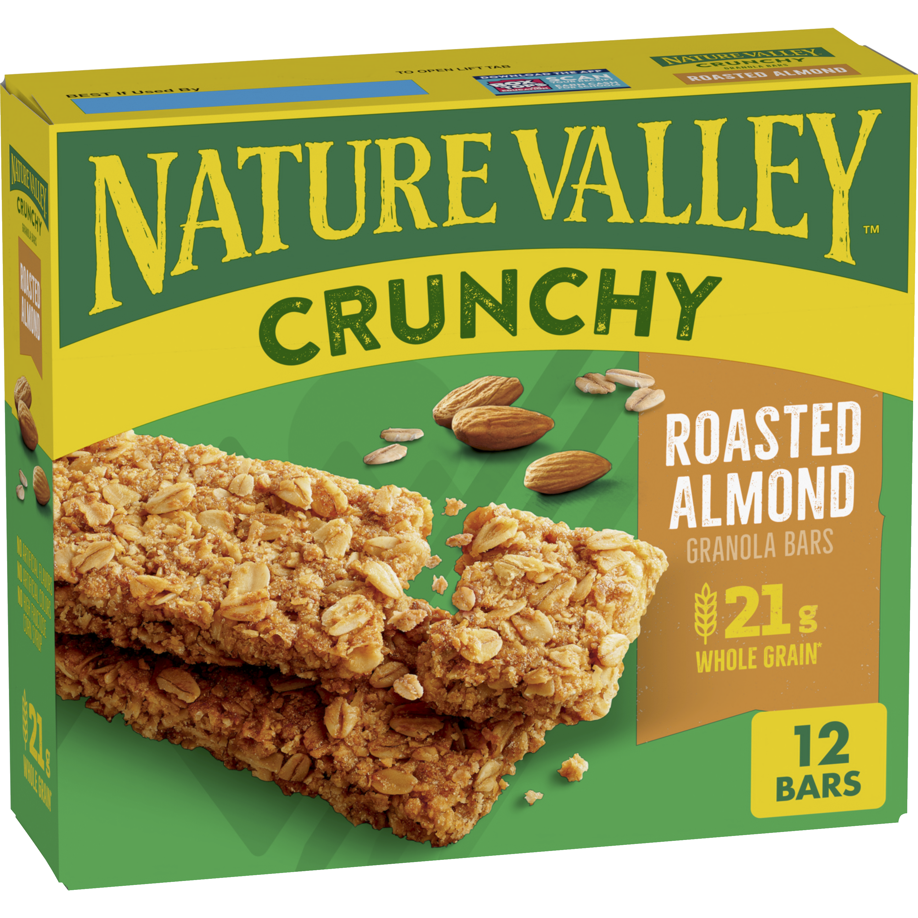 Roasted Almond Crunchy Granola Bars - Convenient Daily Bite