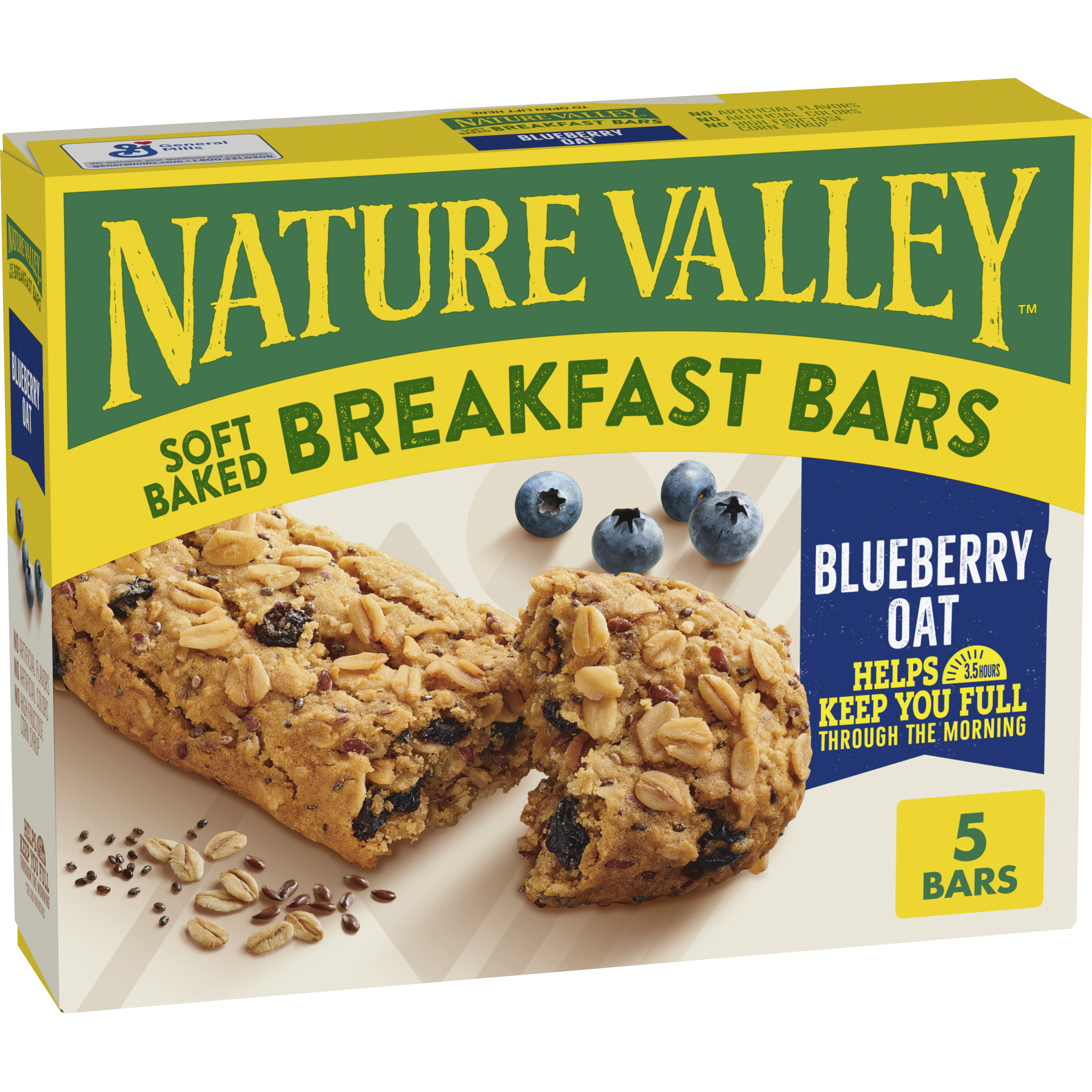 Blueberry Oat Soft Baked Breakfast Bars - Convenient Daily Bite