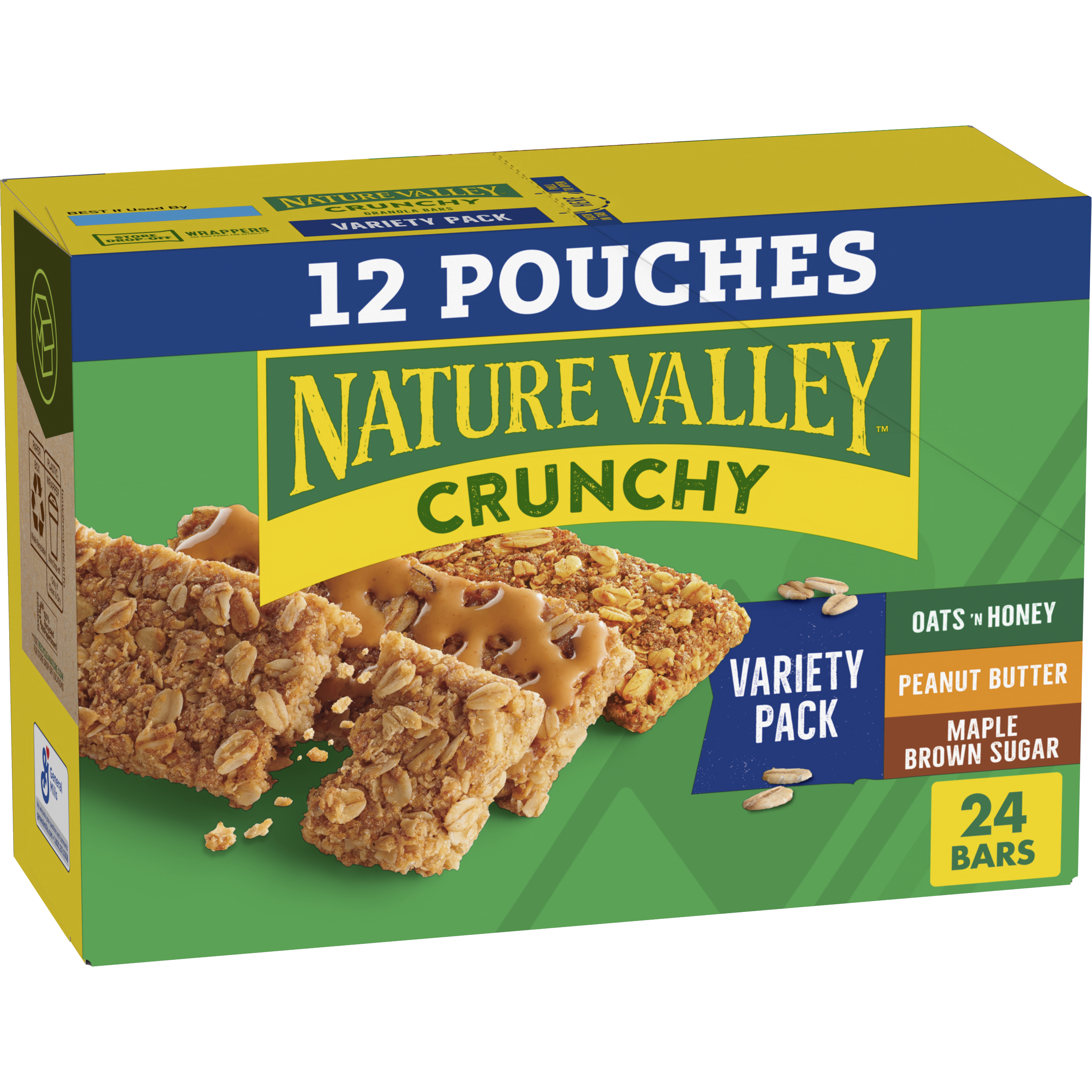 Variety Pack Crunchy Granola Bars - Convenient Daily Bite