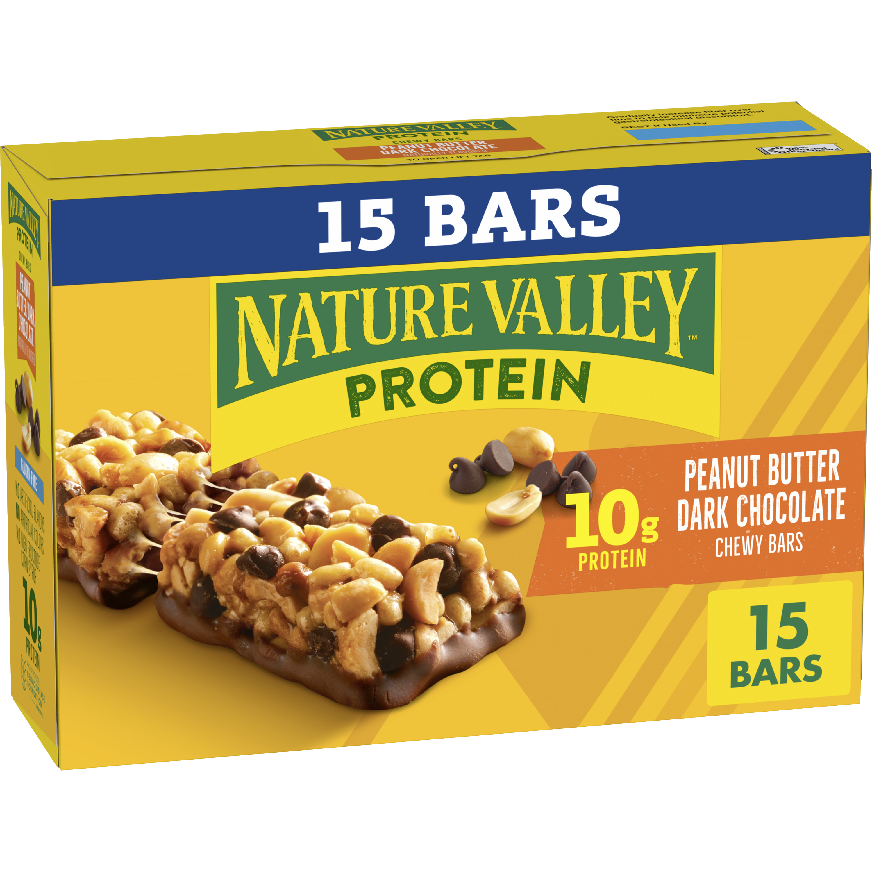 Peanut Butter Dark Chocolate Protein Chewy Bars 15ct - Everyday Health Routine