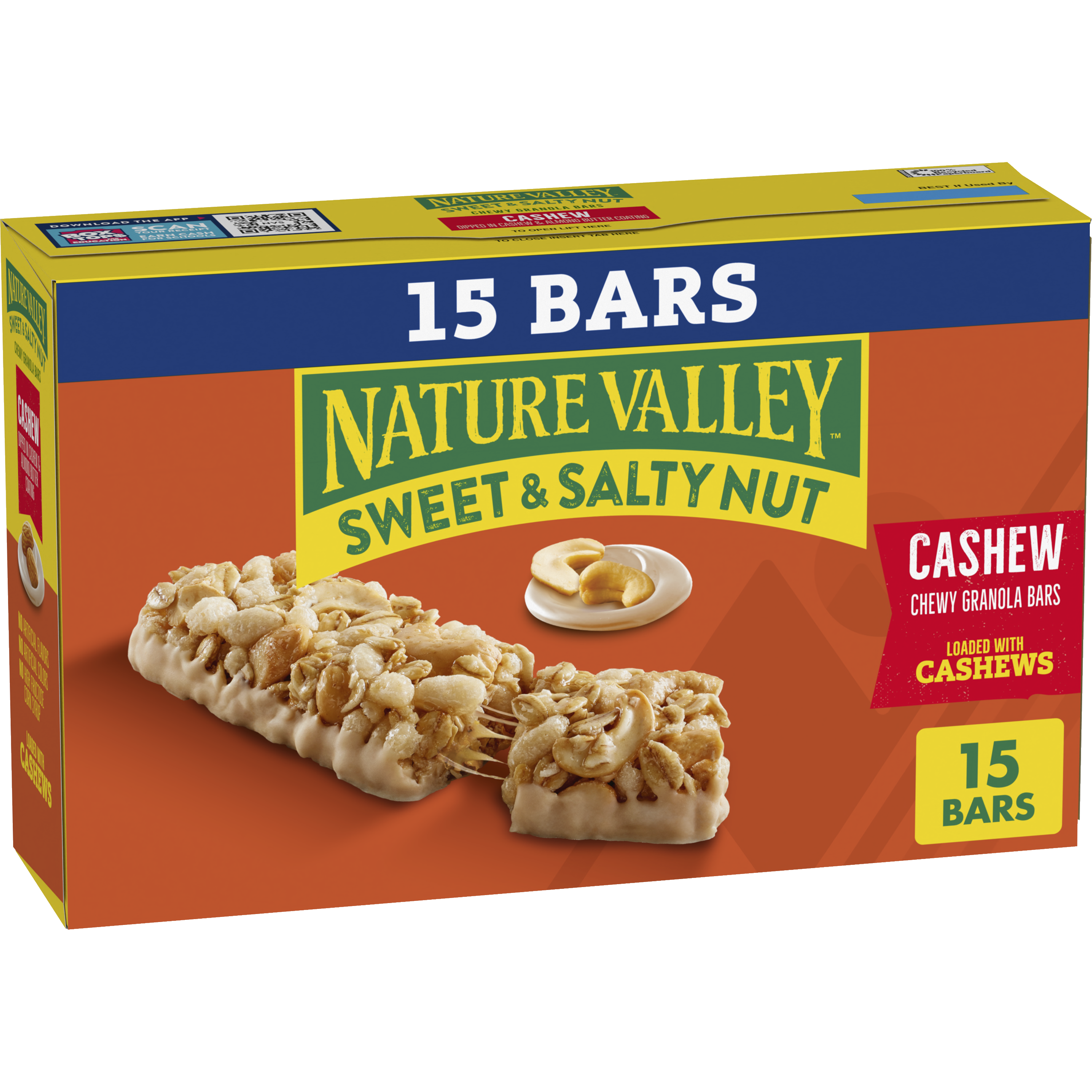 Cashew Sweet & Salty Granola Bars 15ct - Convenient Daily Bite