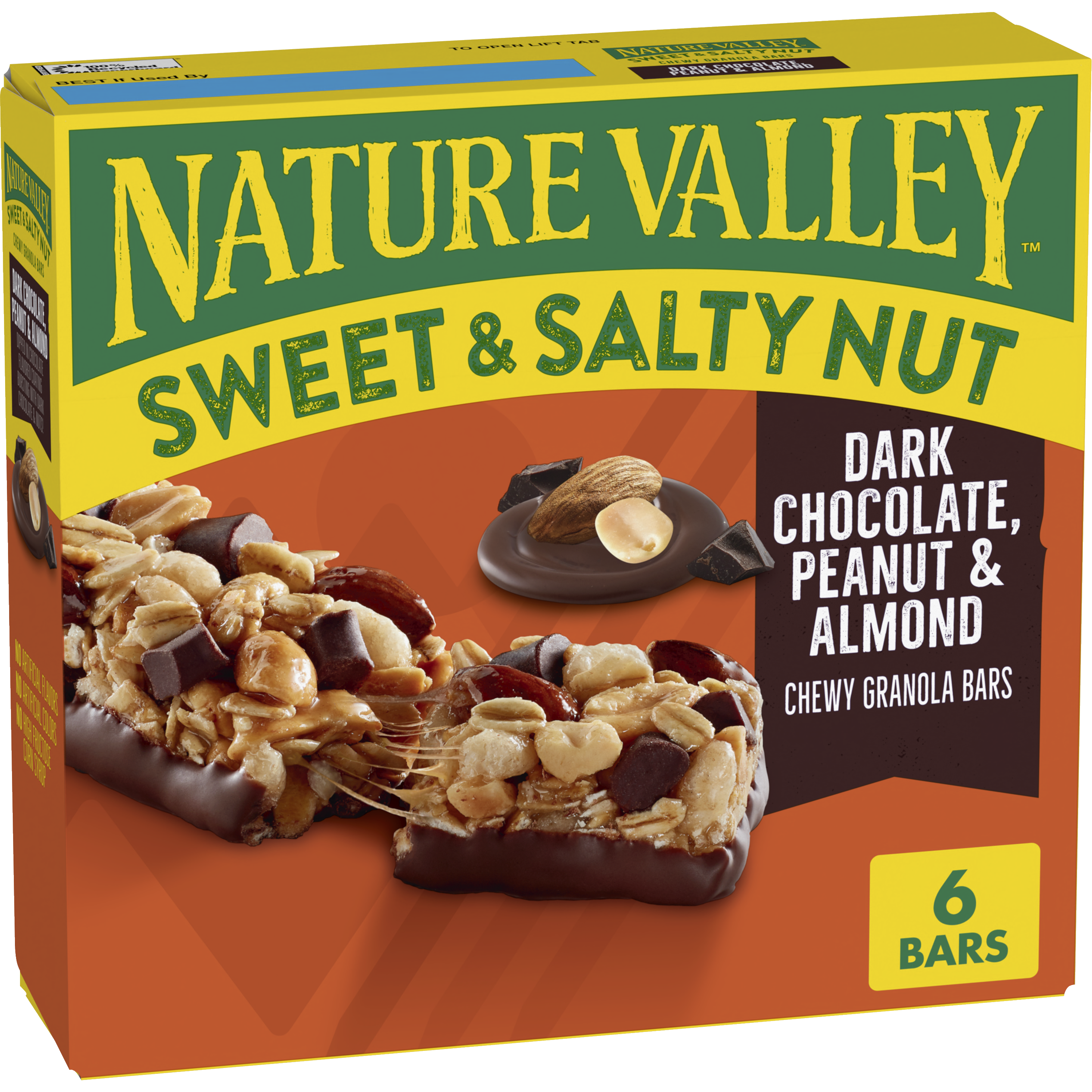 Dark Chocolate Peanut & Almond Sweet & Salty Granola Bars - Convenient Daily Bite