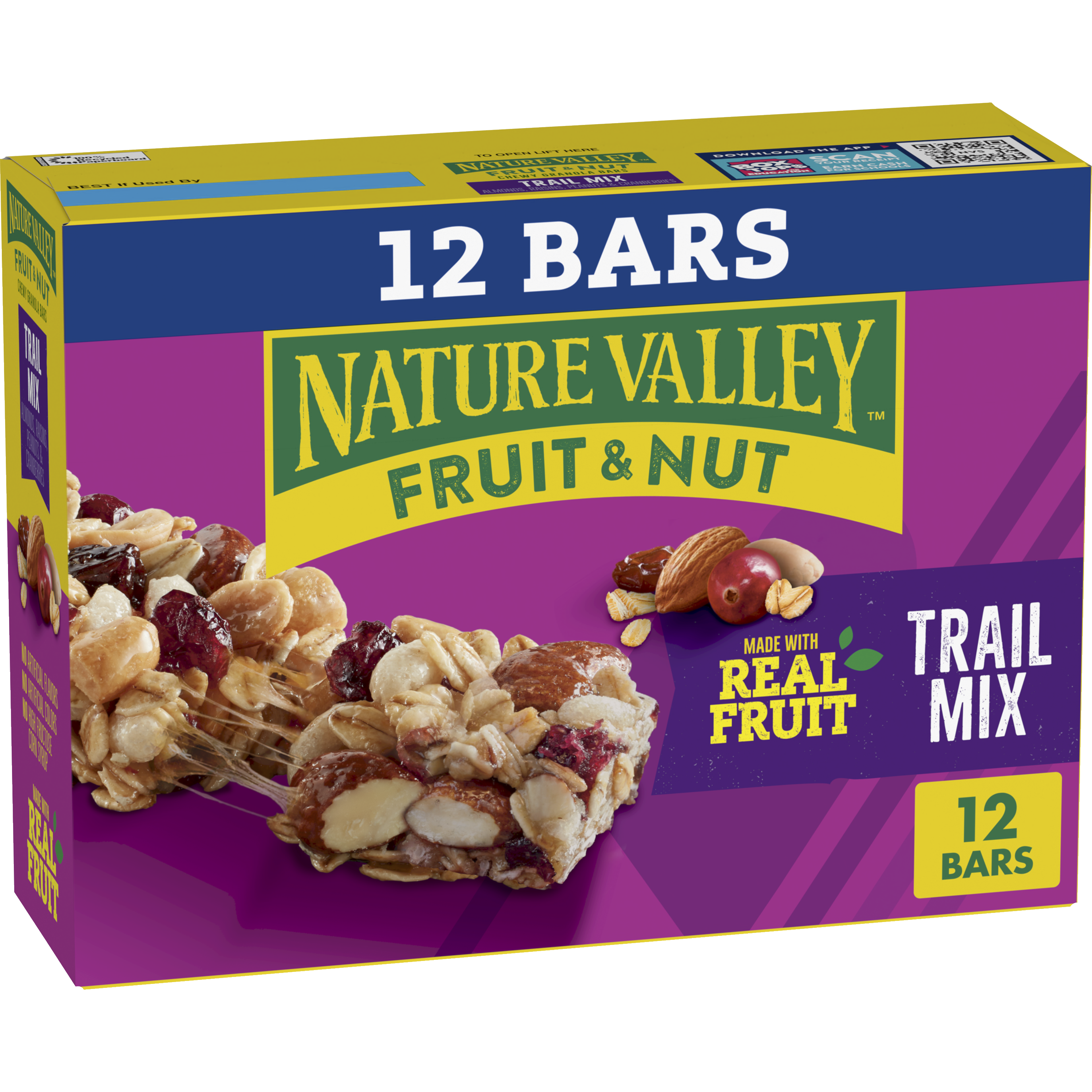 Trail Mix Fruit & Nut Bars 12ct - Convenient Daily Bite