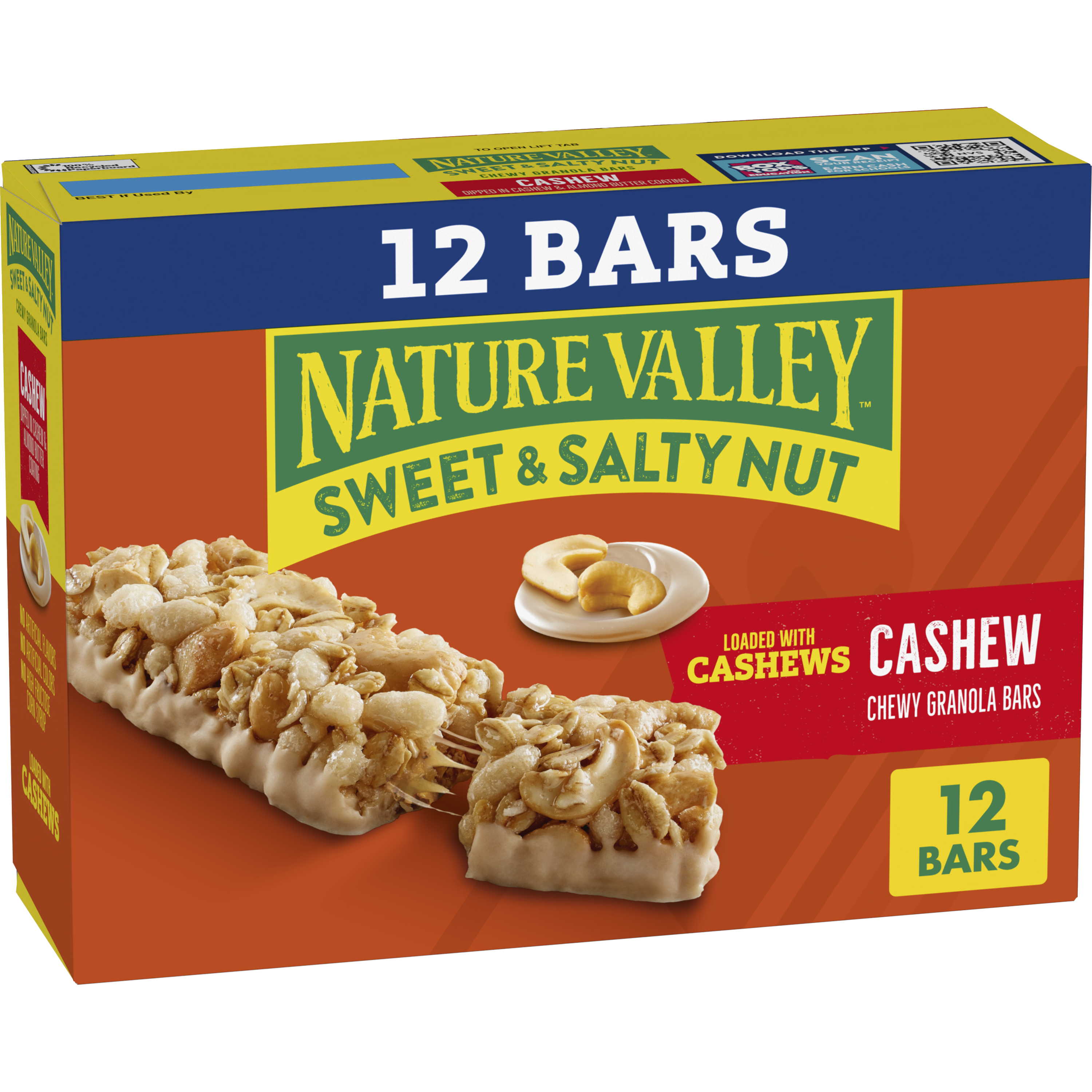 Cashew Sweet & Salty Granola Bars 12ct - Convenient Daily Bite